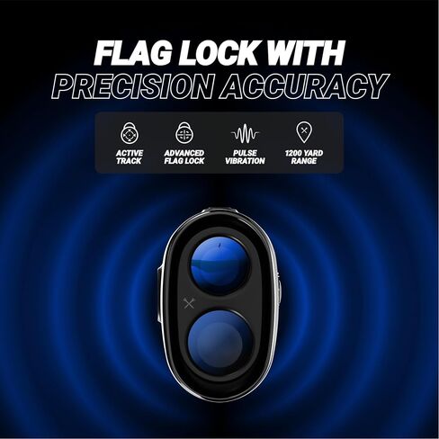 Blue Tees Golf Series 4 Ultra Golf Rangefinder with Slope Switch, 1200 Yards Range Finder, OLED Display, 6X Magnification Laser Rangefinder, Magnetic Strip, Flag Pole Locking with Pulse Vibration in Saudi Arabia