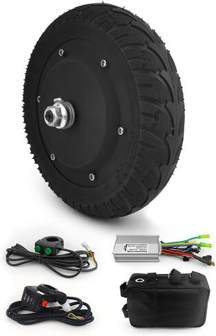 36V 350W Scooter Conversion Kit 8 Inch Brushless Huv Motor Kit for Kick Scooter DIY Trikke Speed Can Be 30KM/H in Kuwait