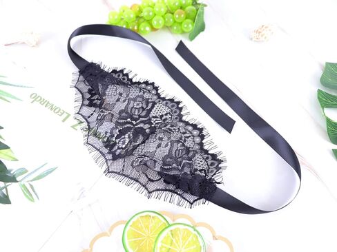 Women Mysterious Black Lace Masks in Kuwait