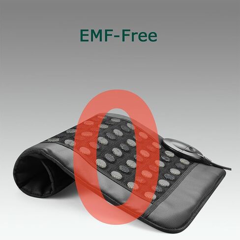 Infrared Heating Pad for Back Pain, EMF-Free,16.5 x 26 Inches, Jade and Tourmaline, Smart Controller, Auto Shut Off in Saudi Arabia