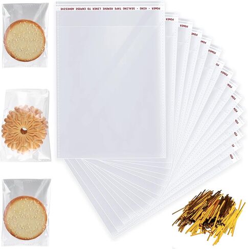6" x 9" Resealable Cellophane Bags 1500 pcs Small Self Sealing Clear Bags for Packaging Products Self-adhesive Cello Bag for Jewelry, Cards, Photos, Envelopes, Gifts, Bakery, Candies and Products in Saudi Arabia