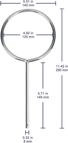 Support Retort Ring, Chrome-Plated Lab Support Ring Closed Extension Ring for Laboratory Experiment, Sturdy Corrosion Resistant, O.D. 140 mm I.D. 125 mm in Kuwait