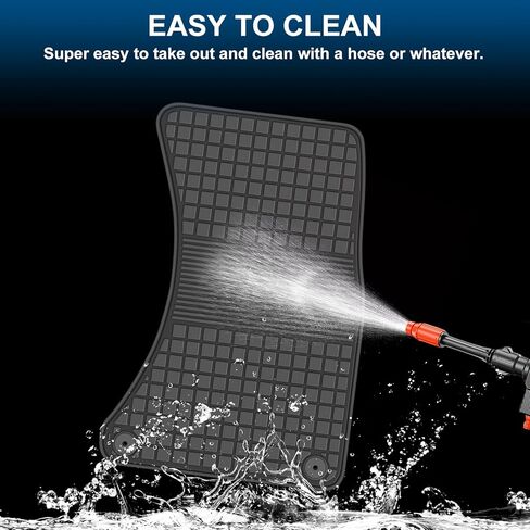 حصيرة أرضية سيارة مطاطية مخصصة تناسب أودي Q7 2017 2018 2019 2020 2021 2022 بطانات أرضية أوتوماتيكية سوداء كاملة لجميع الأحوال الجوية شديدة التحمل عديمة الرائحة in Kuwait