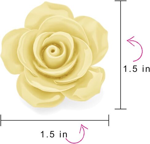 Romantic Fashion Statement Pink Blue Black White Red Floral Blooming 3D Carved Large Rose Flower Brooch Scarf Pin for Women Teen in Saudi Arabia