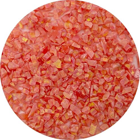 Crushed Created Opal Stone for Wood Inlay Resin Craft Jewelry Making DIY (Peacock Green, 2 Grams) in Saudi Arabia