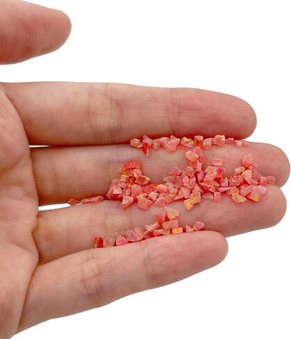 Crushed Created Opal Stone for Wood Inlay Resin Craft Jewelry Making DIY (Peacock Green, 2 Grams) in Saudi Arabia