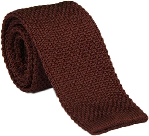 Men's Supper Skinny Knitted Tie Solid Colored Smart Casual Necktie Various Color in Saudi Arabia