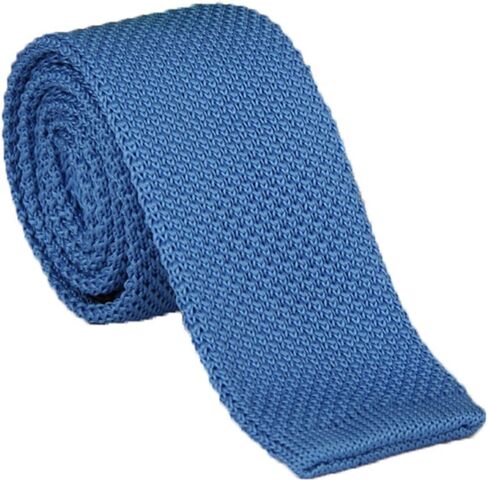 Men's Supper Skinny Knitted Tie Solid Colored Smart Casual Necktie Various Color in Saudi Arabia
