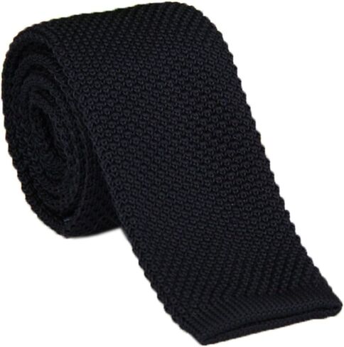 Men's Supper Skinny Knitted Tie Solid Colored Smart Casual Necktie Various Color in Saudi Arabia