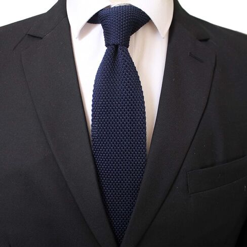 Men's Supper Skinny Knitted Tie Solid Colored Smart Casual Necktie Various Color in Saudi Arabia