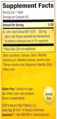 طريق الطبيعة نبتة سانت جون بيريكا - 60 أقراص in Kuwait