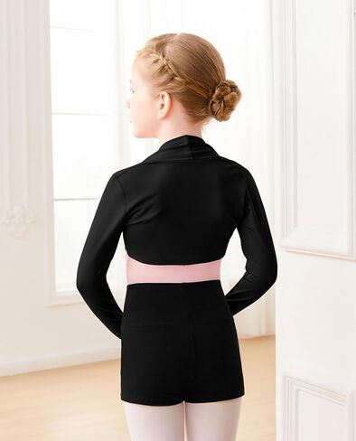 Modal Girls Kids Ballet Shrug Sweater Open Front Athletic Bolero Cardigan for Leotards in Saudi Arabia