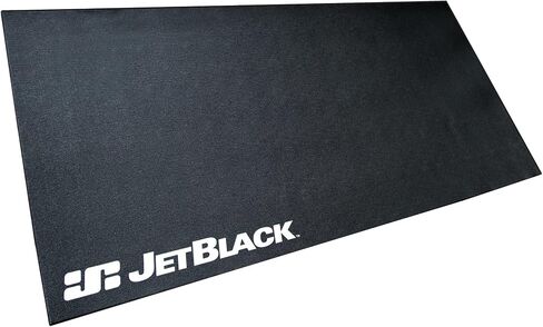 بساط معدات Jetblack لمدرب الدراجة الداخلي - استخدم بساط تمرين عالي التحمل تحت المعدات، بساط ركوب الدراجات الداخلي، بساط المشي، بساط الصالة الرياضية، بساط تمرين الدراجة للأرضيات الصلبة وحماية السجاد in Saudi Arabia