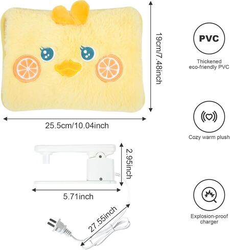 WITERY Electric Hot Water Bag with Cover- Rechargeable Heating Pad Hot Water Bottle for Pain Relief Cramps & Sore Muscles, Hot Compress Bag Hand Warmer for Outdoor/Indoor (Filled with Water) in Saudi Arabia