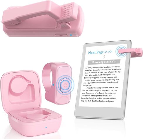 Remote Control Page Turner for Kindle Paperwhite Oasis, RF E-Reader Remote Clicker Tablets Reading Novels, Camera Video Controller for Phone iPad iOS Android -Only Page Forward in Saudi Arabia