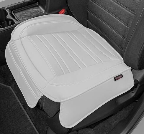 Motor Trend Faux Leather Car Seat Cover Front Bottom Seat Cushion Cover - Diamond Luxury Protector - Universal Fit for Cars, Trucks, SUVs, Vans 1pc (Gray) in Saudi Arabia