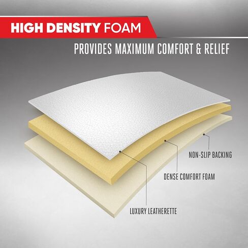 Motor Trend Faux Leather Car Seat Cover Front Bottom Seat Cushion Cover - Diamond Luxury Protector - Universal Fit for Cars, Trucks, SUVs, Vans 1pc (Gray) in Saudi Arabia