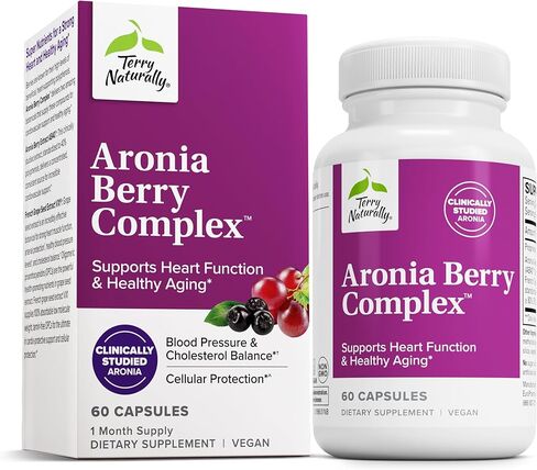 مركب تيري أرونيا بيري الطبيعي - مكمل دعم مضاد للأكسدة مع مستخلص بذور العنب - تركيبة مكملة غذائية لدعم وظيفة القلب الصحية - 60 كبسولة (60 وجبة) in Kuwait