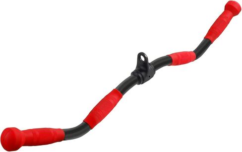 V-shaped Bar Straight Rotating Bar Curl LAT Pull Down Bar D Handle Double D Row Handle With PU Grip Environmentally Odorless, Lat Pulldown Attachments Cable Machine Attachment for Home Gym in Kuwait