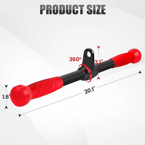 V-shaped Bar Straight Rotating Bar Curl LAT Pull Down Bar D Handle Double D Row Handle With PU Grip Environmentally Odorless, Lat Pulldown Attachments Cable Machine Attachment for Home Gym in Kuwait