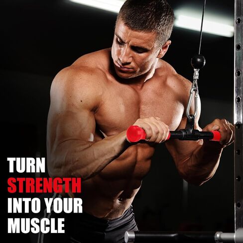 V-shaped Bar Straight Rotating Bar Curl LAT Pull Down Bar D Handle Double D Row Handle With PU Grip Environmentally Odorless, Lat Pulldown Attachments Cable Machine Attachment for Home Gym in Kuwait