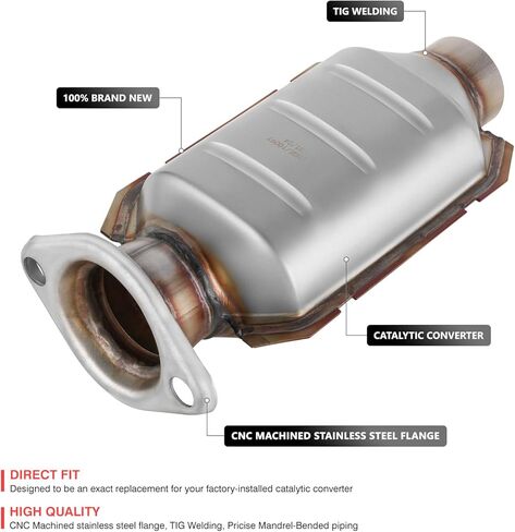DNA MOTORING Factory Style Catalytic Converter Compatible With RX300 1999-2003 / Highlander 2001-2003, Front, 3.0L, 641173, 40470, 16191, 17421, OEM-CONV-098 in Saudi Arabia