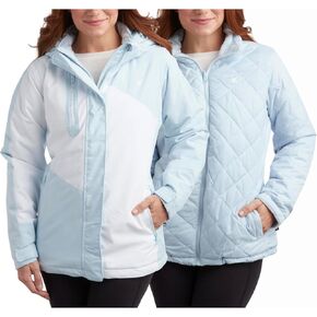 Spyder Women's Snow Ski Jacket - 3 Looks in 1 Insulated Puffer to Sherpa Fur Reversible Inner Winter Jackets for Women (S-XL)