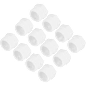 uxcell 12Pcs PVC Pipe Fitting G3/4" Male to G1/2" Female Reducer Threaded Fitting Hex Bushing Pipe Adapter Coupler for Water System Pipe Connecting