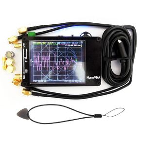 NavoVNA-H Vector Network Analyzer, HW3.6.1 10KHz-1.5GHz MF HF VHF UHF Antenna Analyzer with 2.8'' Touchscreen, Measuring S Parameters/Voltage Standing Wave Ratio/Phase Delay/Smith Chart