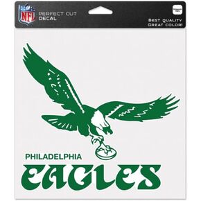 McArthur NFL Philadelphia Eagles Retro Logo 8" x 8" Perfect Cut Decal