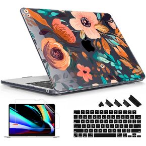for MacBook Air 15 inch Case 2023 2024 Release M3 A3114 M2 A2941 with Liquid Retina Display & Touch ID, [Sturdy Shockproof] Hard Shell with Screen Protector & Keyboard Cover, Bow