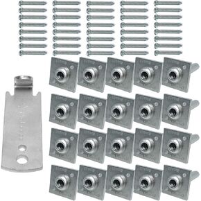 Mabeeze One Way Anchor Vise for Grape Trellis - 8-11 Gauge Wire with Screws, 20 Pack Tightening Vise for Vineyard, Arbor or Fences