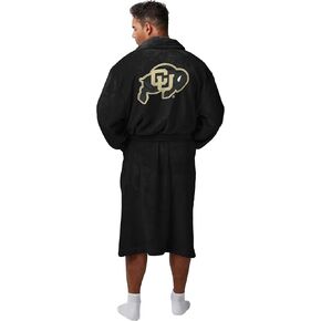 FOCO NCAA Big Logo Unisex Robe – Super Soft Plush Lounge Wear with Large Embroidered Team Logos (Front & Back)