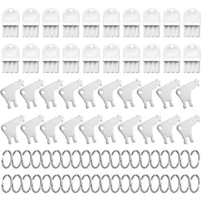 40pcs Paper Towel Holder Key with 40 Metal Key Rings, Large Capacity Set Hand Towel Dispenser Key for Office Building Maintenance Large-Scale Commercial Facilities Janitors