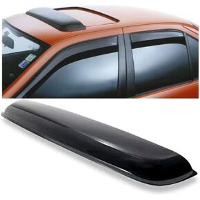 Wensdy 34inch 880mm Universal Sun Roof Wind Deflector, 1pcs Dark Smoke Auto Moon Sunroof Window Visor with Double Side Tape RN88