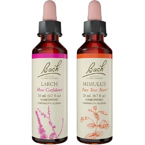 Bach Original Flower Remedies 2-Pack, Have Confidence" - Mimulus, Larch, Homeopathic Flower Essences, Vegan, 20mL Dropper x2