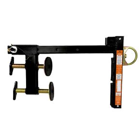 Malta Dynamics Reusable Parapet Anchor Clamp for Temporary Fall Arrest Anchorage, Fits Parapet Walls from 2.36" to 14.1" Thick, No Installation Tools Required, Black (1)