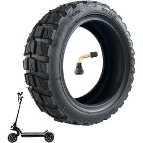 10x2.75-6.5 Off-Road Vacuum Tire, 10 Inch Electric Scooter Replacement Tire, With Tire Air Valve, Compatible With Speedway 5 Dualtron 3 Hover-1 Alpha gotrax G4 Electric Scooter Thickened Anti-slip