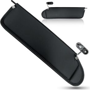 Left Driver Side Sun Visor Fit for Jeep Wrangler TJ 2003 2004 2005 2006, Replacement Agate 13313.01 (Left Driver Side（Black)