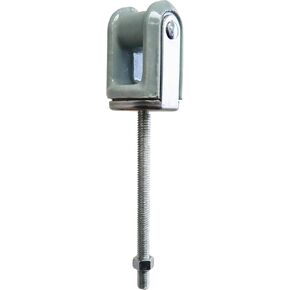 AP-10922, Heavy Duty Bolt and Nut Type Porcelain Wire Holder, Reinforced Steel Bolt, Reinforced Steel Support, Ceramic Head for Cables or Wires Acts as an Insulator.