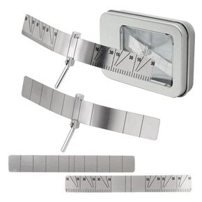 EUSONYSU Implant Locating Guide 2 Angle Ruler Set Planting Positioning Locator Gauge Autoclavable Lab Instrument
