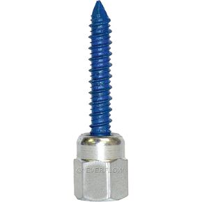 Everflow 8058957-25 1/4" Screw Vertically Threaded Rod Anchor Designed for Concrete Structure, Steel, Zinc Finish, 5/16 x 1-3/4" Screw Length (25 Pack)