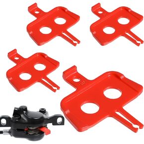 Bewudy 4 PCS Bicycle Brake Pads, Bicycle Brake Spacer Disc Bike Hydraulic Disc Brakes Pads, Hydraulic Disc Brake Pad Spreader Insert Repair Tool for Shimano Mountain Road Bike