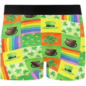 Men’s Boxer Briefs Happy Easter Greeting Card Seamless Underwear Short, Small, Pattern