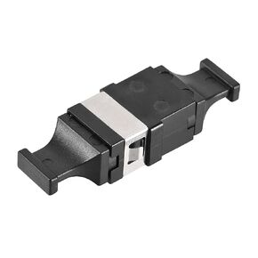 uxcell SM/MM MPO Fiber Optic Connector, Low Loss Quick Optical Adapter SC Type for MPO/MTP Black 45x15x10mm