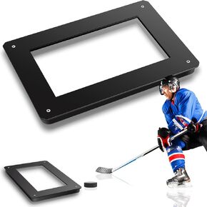 Deekin Hockey Passer Training Aid Hockey Passer Rebounder Heavy Duty Passing Trainer with Rubber Rebounder for Improves Puck Control Passing Shooting One-timers Works on and Off Ice