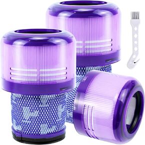 Replacement Filter Fit for Dyson V15 Detect V11 Torque Drive V11 Animal V11 Complete V11 Extra Cordless Vacuum # 970013-02，3 Pack
