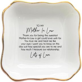 Ceramic Jewelry Tray, The Sweetest Mother-In-Law, Wedding Gifts For Mother Of The Groom, Mother In Laws Gift From Bride, Mother Of Groom Gifts, Bridal Shower Favors
