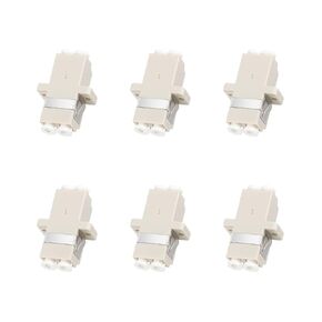 18 pcs LC Fiber Optic Coupler Adapter LC to LC Coupler Duplex Singlemode (SM) Fiber Optic Cable Adapter LC-LC Duplex Single Mode Connector