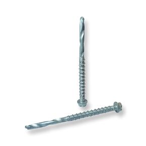 MasTek Self-Drilling Concrete Screws 1/4 x 3" Steel Tungsten Carbide Tip (15PK)